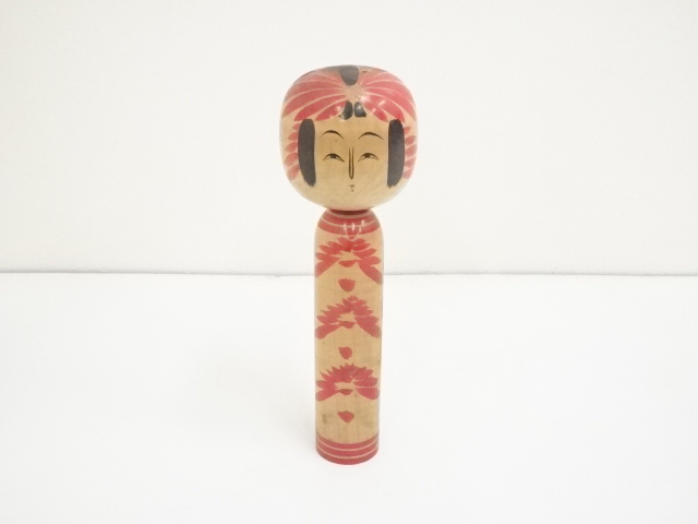 郷土玩具　岡崎直志造　こけし（24.5cm）